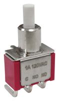 MULTICOMP PRO MP-PB8-AB00B6QE-1 Pushbutton Switch, SPDT, On-(Off), Round Plunger