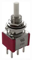 MULTICOMP PRO MP-PB8-BA00A2QE-3 Pushbutton Switch, DPDT, On-On, Round Plunger