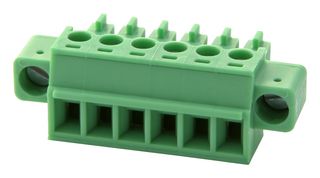 PHOENIX CONTACT 1827745 Pluggable Terminal Block, 3.81 mm, 6 Positions, 28 AWG, 16 AWG, 1.5 mm², Screw