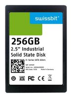 SWISSBIT SFSA256GQ1AA8TO-I-NC-226-STD SSD, External, 2.5 Inch, SATA 6 Gb/s (SATA III), 256 GB, SLC NAND, Non-Encrypted