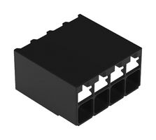 WAGO 2086-1204/700-000/997-605 Wire-To-Board Terminal Block, 3.5 mm, 4 Positions, 24 AWG, 16 AWG, 1.5 mm², Push In