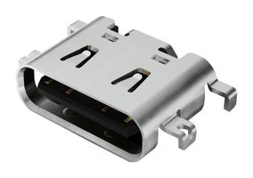 GCT USB4510-03-1-A USB Connector, USB Type C, USB 2.0, Receptacle, 16 Positions, Surface Mount, Through Hole Mount