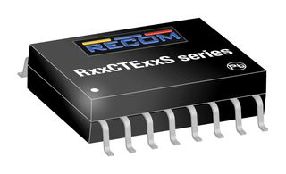 RECOM POWER R05CTE05S-CT Isolated Surface Mount DC/DC Converter, Surface Mount DIP, 1:1, 1 W, 1 Output, 5 V