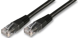 PRO SIGNAL PSG03310 Ethernet Cable, Cat6, RJ45 Plug to RJ45 Plug, UTP (Unshielded Twisted Pair), Black, 40 m, 131 ft