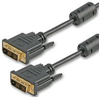 PRO SIGNAL PSG90971 Audio / Video Cable Assembly, DVI-D Single Link Plug, DVI-D Single Link Plug, 33 ft, 10 m, Black