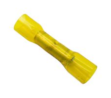 MUELLER ELECTRIC BU-191640056 Butt Splice, Yellow, 12 AWG, 10 AWG, Heat Shrink Nyax