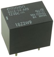 OMRON ELECTRONIC COMPONENTS G5LE-14-AP3 DC12 Power Relay, SPDT, 12 VDC, 10 A, G5LE Series, Through Hole, Non Latching