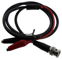 MH CONNECTORS BNCCCL1MRG58 Test Lead, BNC Plug to Alligator Clips x 2, 1.5 kV, 1 m