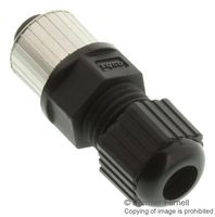 TE CONNECTIVITY 1838274-3 Sensor Connector, Field Attachable, M12, Female, 5 Positions, Solder Socket, Straight Cable Mount
