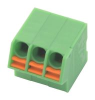 PHOENIX CONTACT 1752117 Wire-To-Board Terminal Block, 3.5 mm, 3 Positions, 24 AWG, 16 AWG, 1 mm², Push In