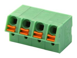 PHOENIX CONTACT 1752230 Wire-To-Board Terminal Block, 5 mm, 4 Positions, 24 AWG, 16 AWG, 1 mm², Push In