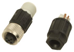 PHOENIX CONTACT 1641688 Sensor Connector, M12, Female, 4 Positions, IDC / IDT Socket, Straight Cable Mount