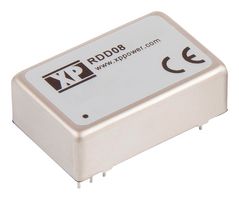 XP POWER RDD0824S3V3 Isolated Through Hole DC/DC Converter, Railway, DIP, 5:1, 8 W, 1 Output, 3.3 V