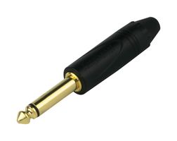 AMPHENOL AUDIO QM2PB-AU Phone Audio Connector, 2 Contacts, Plug, 6.32 mm, Cable Mount, Gold Plated Contacts