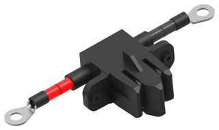 TE CONNECTIVITY - AMP 2337275-1 Cable Assembly, Double Ended, Crown Clip Junior Connector, Ring Tongue Terminal X 2, Black, Red