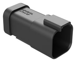 AMPHENOL SINE/TUCHEL AT04-6P-EP13 Automotive Connector, AT Series, Straight Receptacle, 6 Contacts, Busbar Pin, Thermoplastic Body