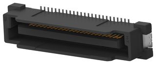 AMP - TE CONNECTIVITY 2-2316375-1 Mezzanine Connector, With Cover, Header, 0.8 mm, 2 Rows, 50 Contacts, Surface Mount, Copper Alloy