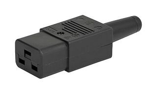 SCHURTER 4795.0100 IEC Power Connector, C19 Outlet, 16A, 250VAC, Screw, Cable Mount