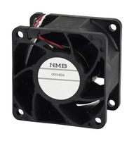 NMB TECHNOLOGIES 06038DA-12Q-EAD-0 DC Axial Fan, 12 V, Square, 60 mm, 38 mm, Ball Bearing, 50.15 CFM