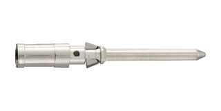 HARTING 09150006302 Heavy Duty Connector Contact, Han-GoldTec D Series, Pin, 14 AWG, Crimp, 10 A, Copper Alloy