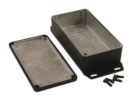 HAMMOND 1590WBFBK Metal Enclosure, Small, Diecast Aluminum, 32.5 mm, 60.5 mm, 112.4 mm, IP65
