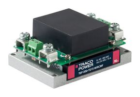 TRACO POWER TEP 200-2412WIRCMF Isolated Chassis Mount DC/DC Converter, Railway, Module, 4:1, 180 W, 1 Output, 12 V