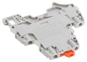 TE CONNECTIVITY - ENTRELEC 1SNK505315R0000 DIN Rail Mount Terminal Block, Grey, 4 Positions, 10 AWG, 4 mm², Screw, 25 A