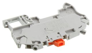 TE CONNECTIVITY - ENTRELEC 1SNK705311R0000 DIN Rail Mount Terminal Block, Grey, 2 Positions, 12 AWG, 2.5 mm², Clamp, 17 A