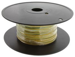 MULTICOMP PRO PP002306 Wire, PVC, Yellow, Green, 18 AWG, 34 x 0.18mm, 1000 ft