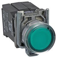 SCHNEIDER ELECTRIC XB4BW3335 Industrial Pushbutton Switch, Harmony XB4 Series, 22.5 mm, SPST-NO, SPST-NC, Momentary, Flush