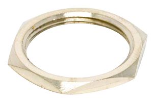 APEM U162 Hex Nut, Switch Fixing/Hardware, Nickel Plated Brass, 0.46 " ID, 0.55 " OD