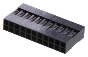 AMPHENOL COMMUNICATIONS SOLUTIONS 65043-026LF Connector Housing, Mini-PV 65043 Series, Receptacle, 22 Positions, 2.54 mm