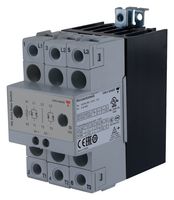 CARLO GAVAZZI RGC2A60A25KKE Solid State Contactor, 2P+1P, 25 A, 660 VAC, 275 VAC, Zero Crossing, DIN Rail, Screw