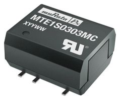 MURATA POWER SOLUTIONS MTE1S0506MC Isolated Surface Mount DC/DC Converter, ITE, 1:1, 1 W, 1 Output, 6 V