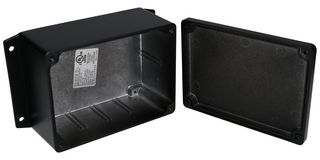 BUD INDUSTRIES AN-2855-AB Metal Enclosure, Diecast, Small, Diecast Aluminum, 74.9 mm, 110.3 mm, 150.4 mm, IP67, IP68