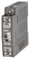 IDEC PS5R-VB24 AC/DC DIN Rail Power Supply (PSU), 1 Output, 15 W, 24 VDC, 650 mA