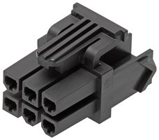 MOLEX 172708-0122 Connector Housing, Black, Mini-Fit TPA2 172708 Series, Receptacle, 22 Positions, 4.2 mm