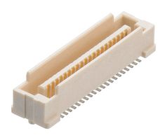 HARWIN M58-3800442R Mezzanine Connector, Plug, 0.8 mm, 2 Rows, 40 Contacts, Surface Mount Straight, Phosphor Bronze
