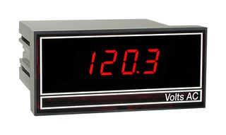 TEXMATE UM-35AC Digital Panel Meter, AC Voltage, UM Series, NEMA Case, 3.5 Digits, LED, Scaled RMS
