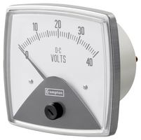 TE CONNECTIVITY - CROMPTON 016-01AA-ECZZ Analog Panel Meter, IP55, Shock, Vibration, Dirt, Humidity proof, DC Current, 0mV to 50mV