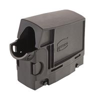 HARTING 09330240502 Heavy Duty Connector, Hood, Side Entry, Nylon (Polyamide), Fibreglass Reinforced, 2 Lever, 24B