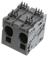 WAGO 2636-1352 Wire-To-Board Terminal Block, 15 mm, 2 Positions, 18 AWG, 4 AWG, 16 mm², Clamp