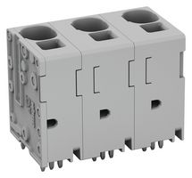 WAGO 2636-3352 Wire-To-Board Terminal Block, 15 mm, 2 Positions, 18 AWG, 4 AWG, 16 mm², Clamp