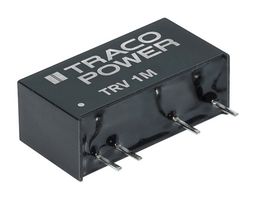 TRACO POWER TRV 1-1513M Isolated Through Hole DC/DC Converter, ITE & Medical, SIP, 2:1, 1 W, 1 Output, 15 V