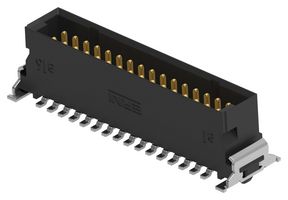 TE CONNECTIVITY - ERNI 254589-E Pin Header, 1.75 mm, Board-to-Board, 1.27 mm, 2 Rows, 32 Contacts, Surface Mount Straight