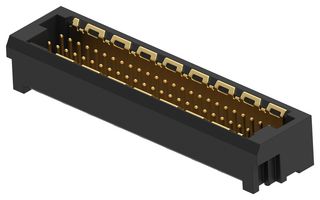 TE CONNECTIVITY - ERNI 254877-E Mezzanine Connector, Blindmate, Plug, 1 mm, 2 Rows, 50 Contacts, Surface Mount Straight