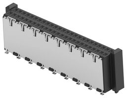 TE CONNECTIVITY - ERNI 354178-E Mezzanine Connector, Blindmate, Receptacle, 1 mm, 2 Rows, 50 Contacts, Surface Mount Straight