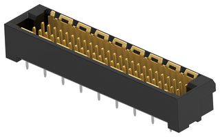 TE CONNECTIVITY - ERNI 354182-E Mezzanine Connector, Blindmate, Plug, 1 mm, 2 Rows, 50 Contacts, Surface Mount, Through Hole Mount