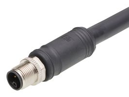 MOLEX 120500-0240 Sensor Cable, M12, 90° Micro-Change Receptacle, Free End, 4 Positions, 15 m, 49.21 ft