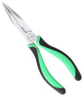 MULTICOMP PRO MP-BN8 Pliers, Bent Nose, 8" Length, Chrome Vanadium, Thermoplastic Rubber Handle